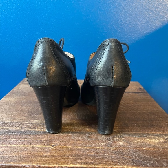 MIz Mooz NYC Wingtip Lace Up Joey Heel - Black - Picture 6 of 11